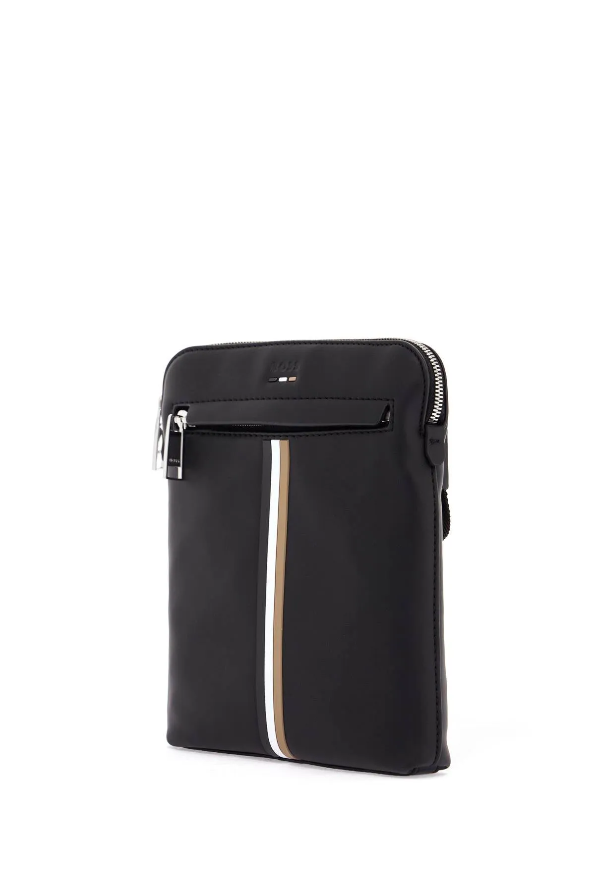 Striped Pattern Canvas Envelope Bag
