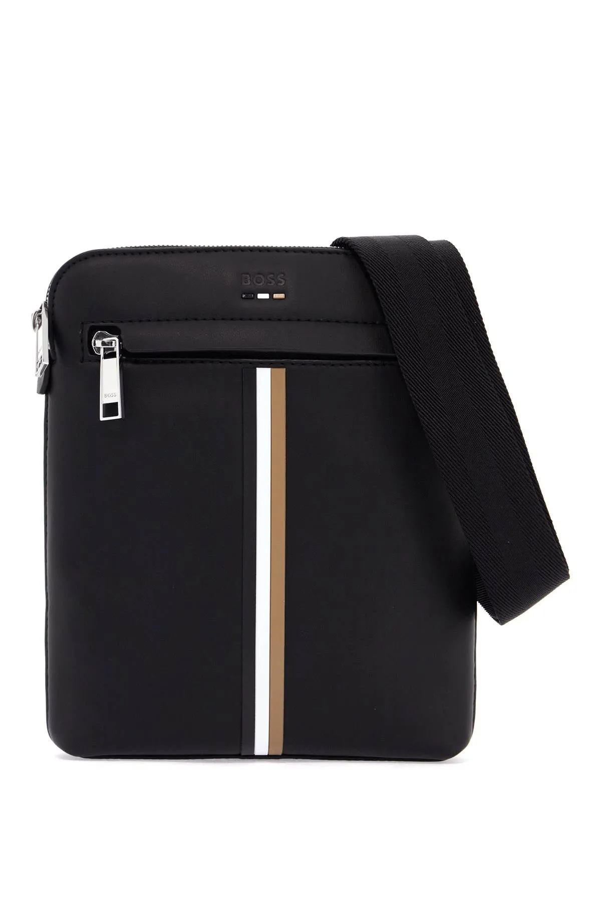 Striped Pattern Canvas Envelope Bag