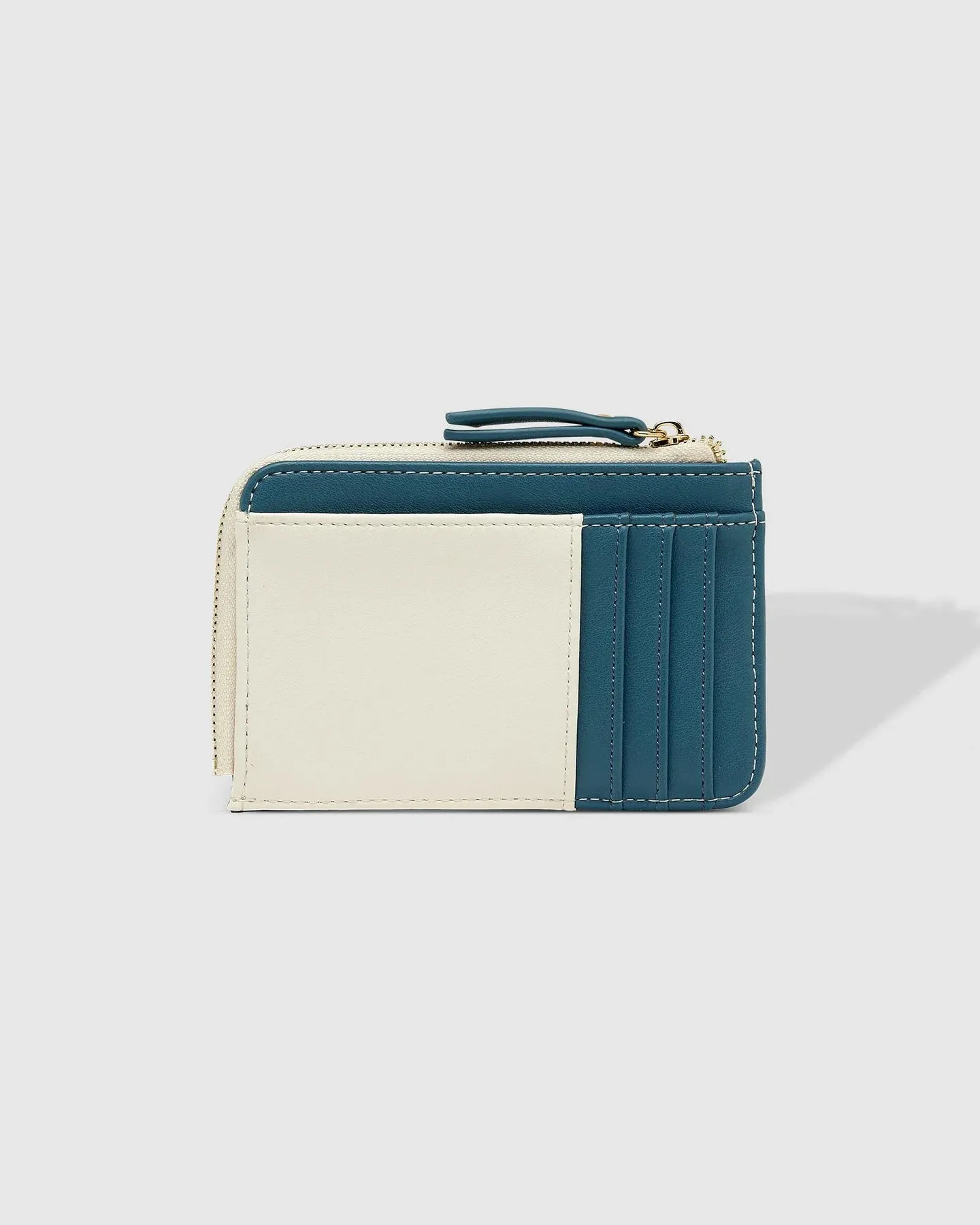 TILLY CARDHOLDER STEEL BLUE/ VANILLA