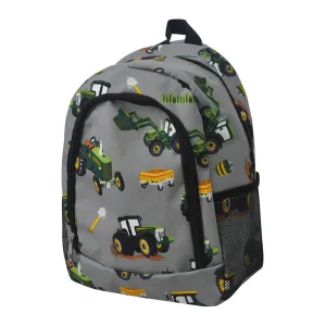 Tractor Trucks Small Size Canvas Backpack
