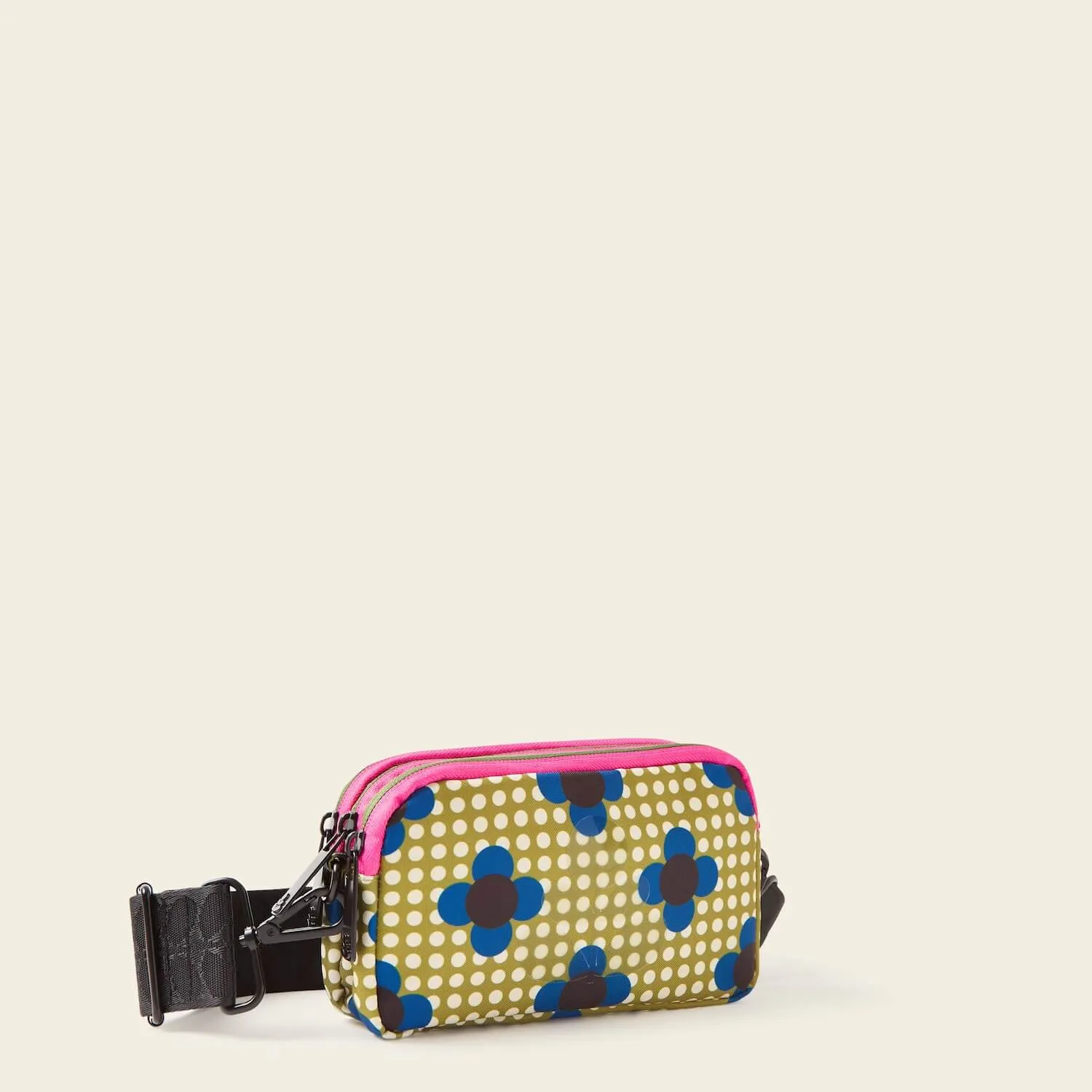 Tripod Crossbody - Flower Polka Dot Olive