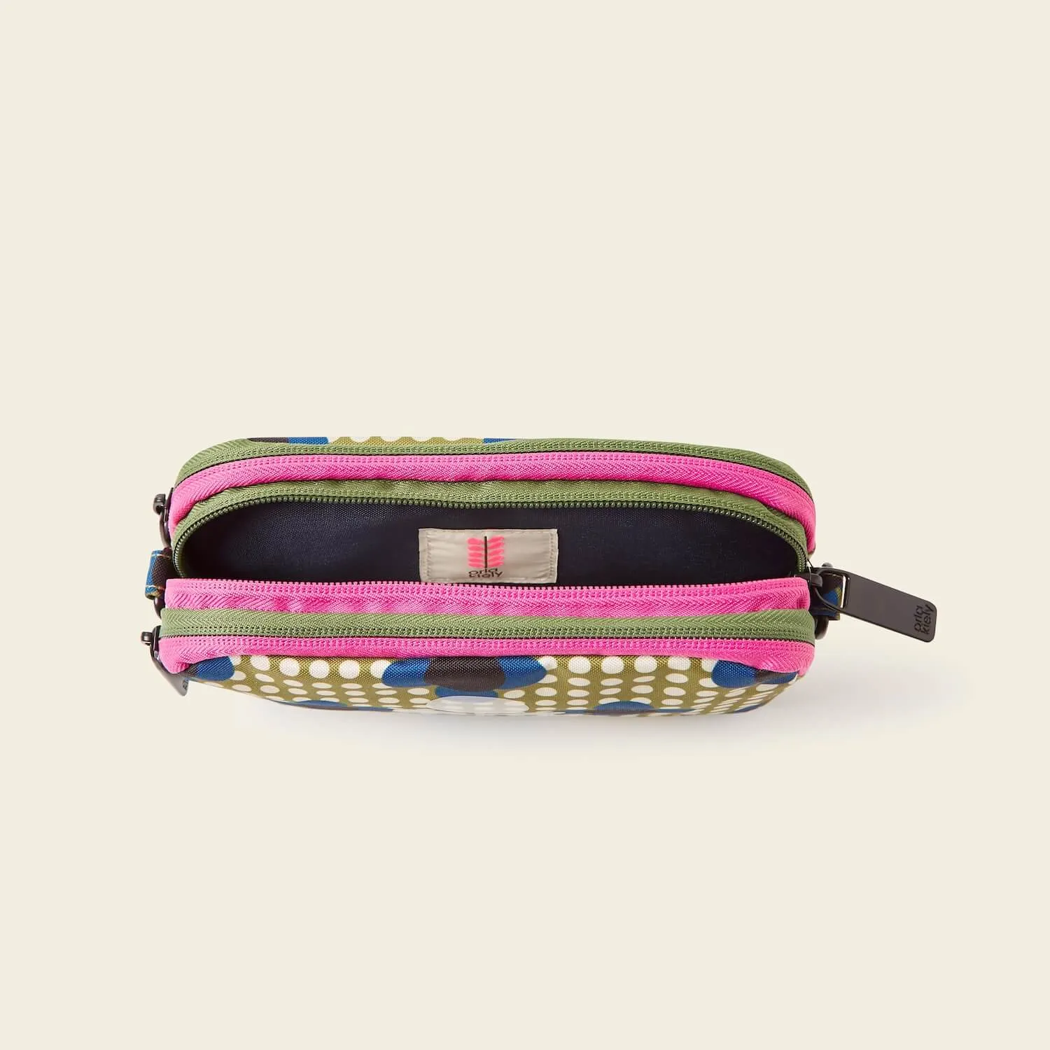 Tripod Crossbody - Flower Polka Dot Olive