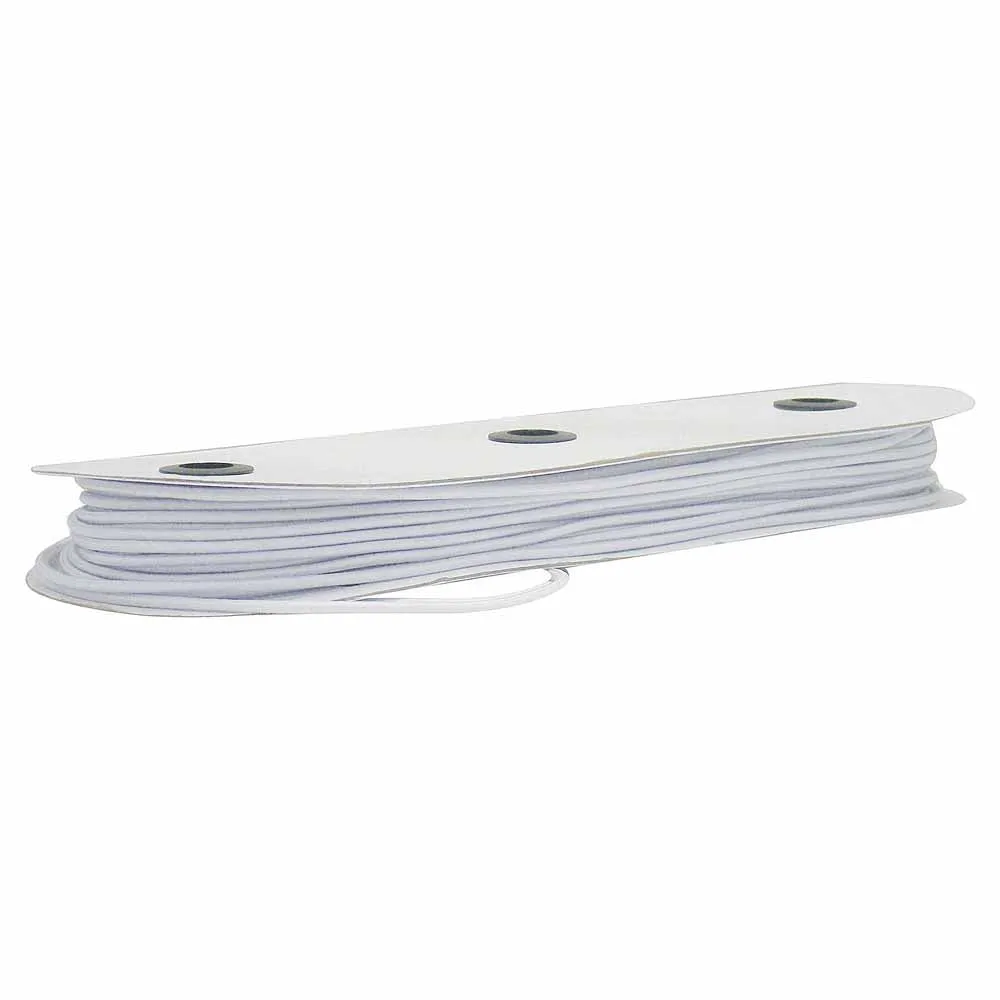 UNIQUE Elastic Cord 2.25mm x 35m - White 2042770
