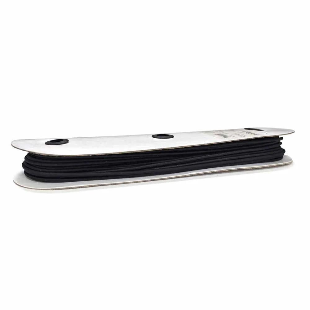 UNIQUE Elastic Cord - 5/64" - 2.25mm - Black - 1 Metre 2042773