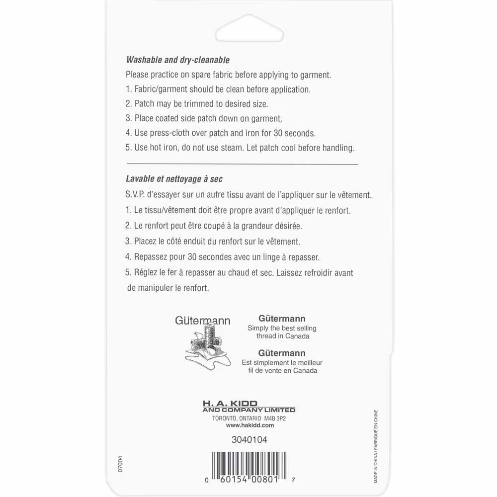 UNIQUE SEWING Drill Patch Blue - 10 x 15cm (4" x 6") - 2pcs