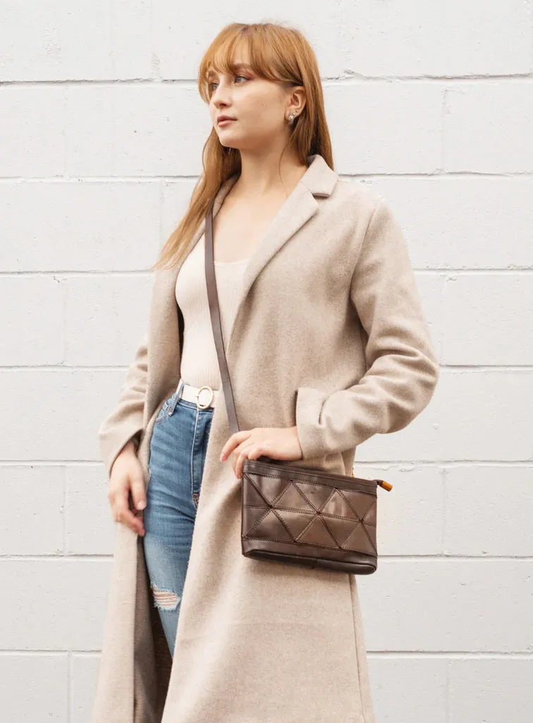 Uppdoo // Origami Clutch/Crossbody Espresso