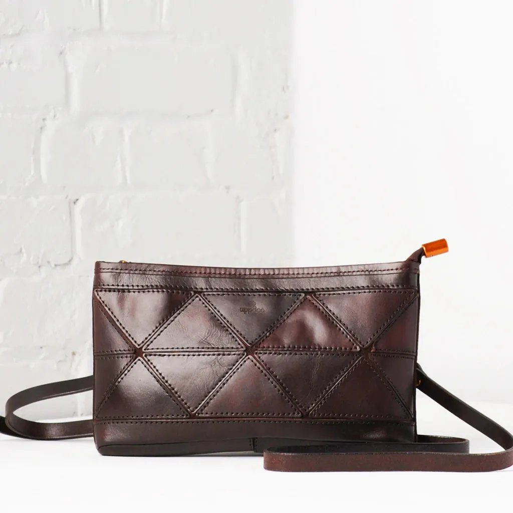 Uppdoo // Origami Clutch/Crossbody Espresso