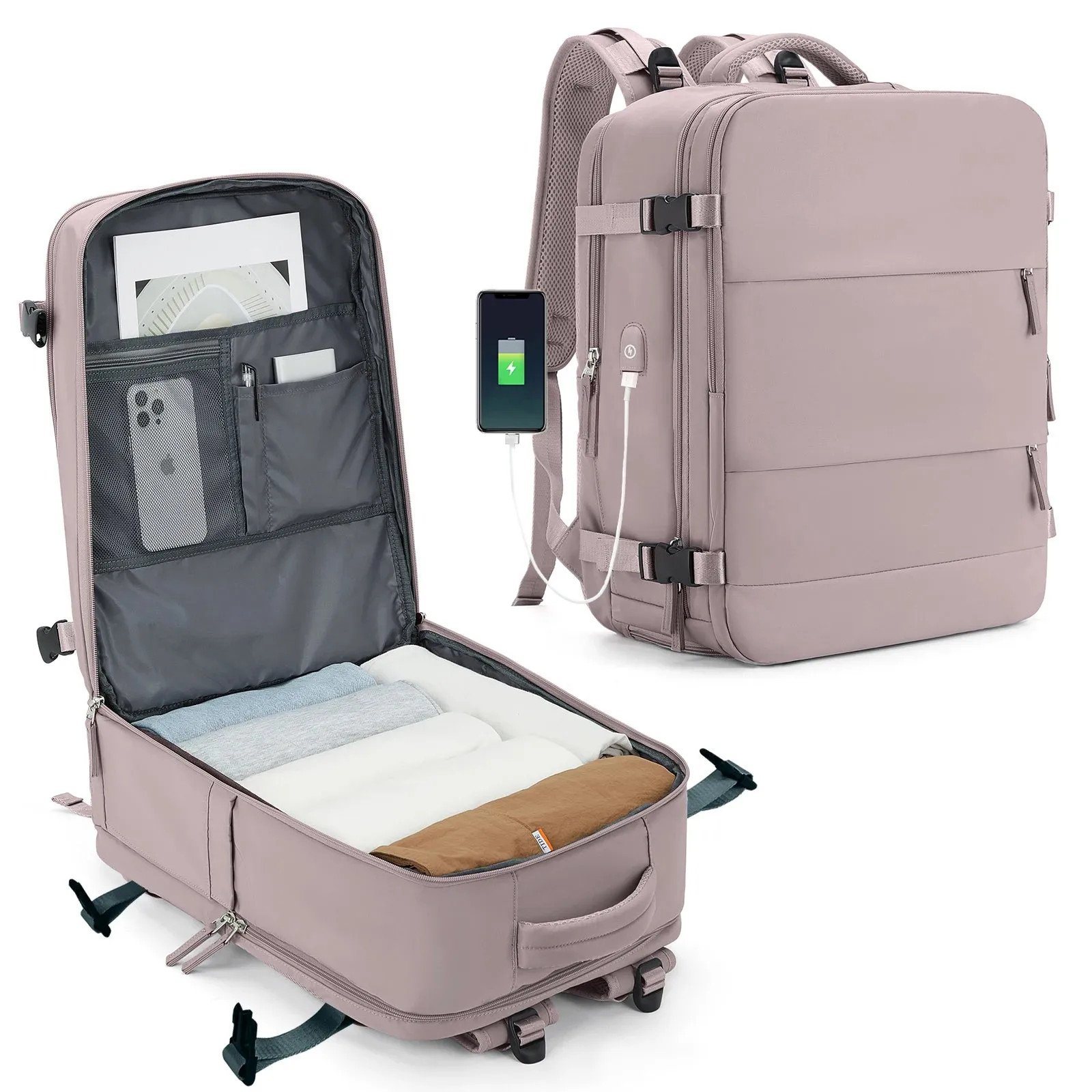 Versatile Cabin-Size Travel Backpack