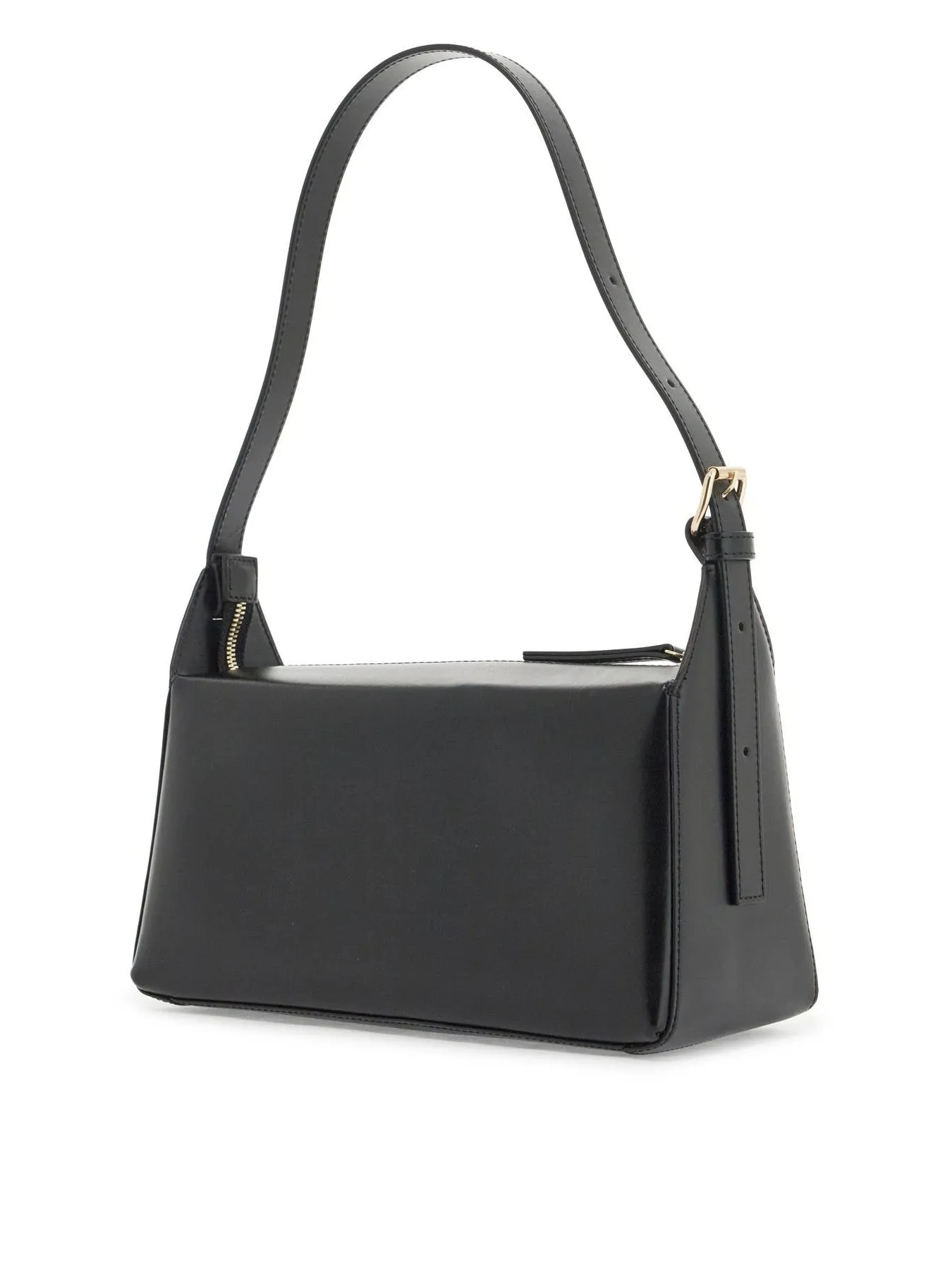 Virginie Croc-Embossed Leather Baguette Bag