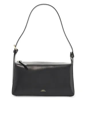 Virginie Croc-Embossed Leather Baguette Bag