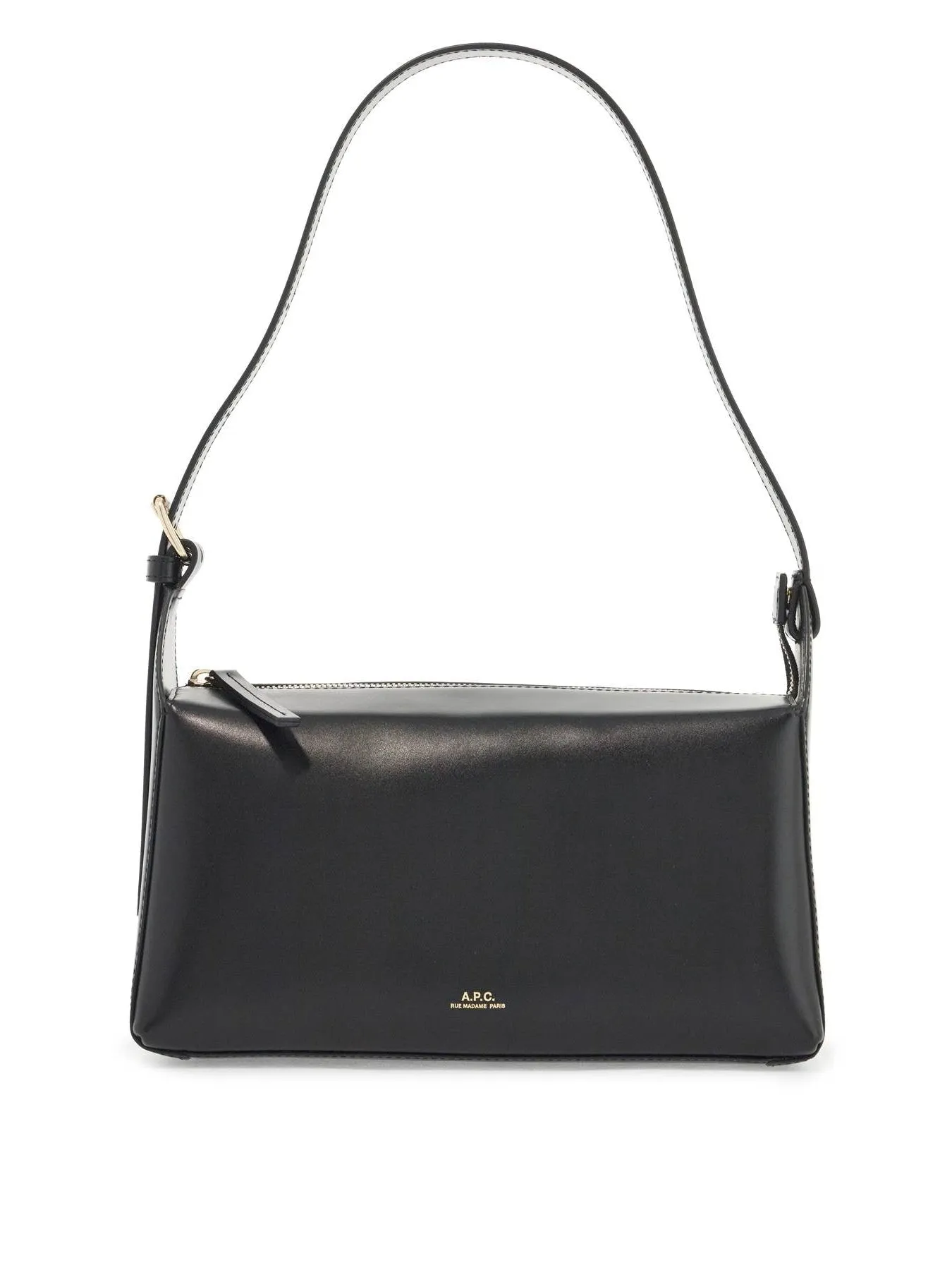 Virginie Croc-Embossed Leather Baguette Bag
