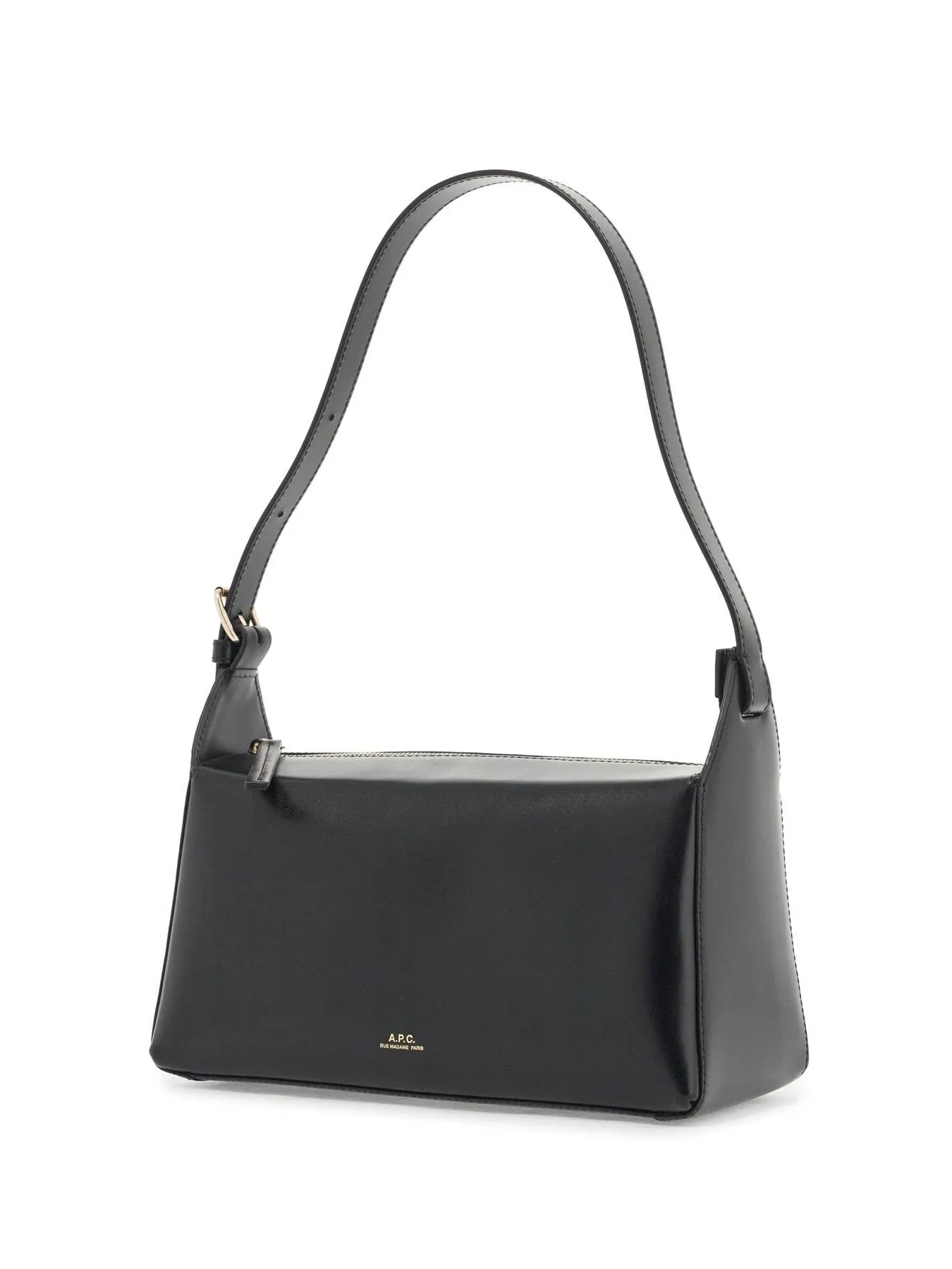 Virginie Croc-Embossed Leather Baguette Bag