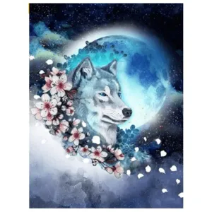 Wolf In Flowers