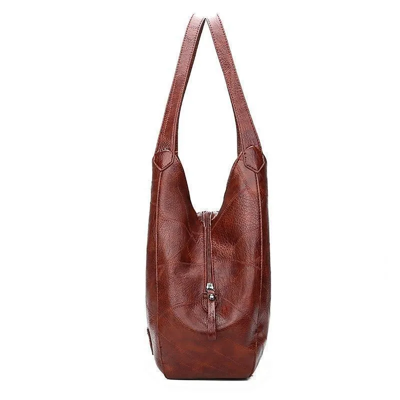 Women's vintage leather handbag