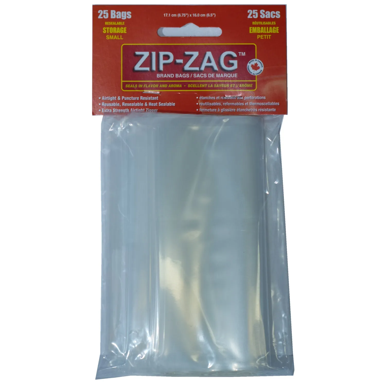 Zip Zag Bag Small Smell Proof Bag - Sandwich - 1 oz (25 pack)